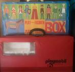 Twee vintage Playmobil opbergdozen – zeldzaam, jaren ’70/’80, Ophalen of Verzenden, Zo goed als nieuw