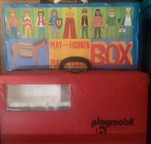 Twee vintage Playmobil opbergdozen – zeldzaam, jaren ’70/’80, Verzamelen, Speelgoed, Zo goed als nieuw, Ophalen of Verzenden