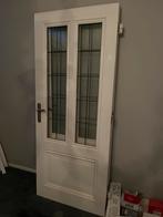 2x Volspaan Binnendeur met Glas, Doe-het-zelf en Verbouw, Ophalen, Gebruikt, 80 tot 100 cm, Binnendeur