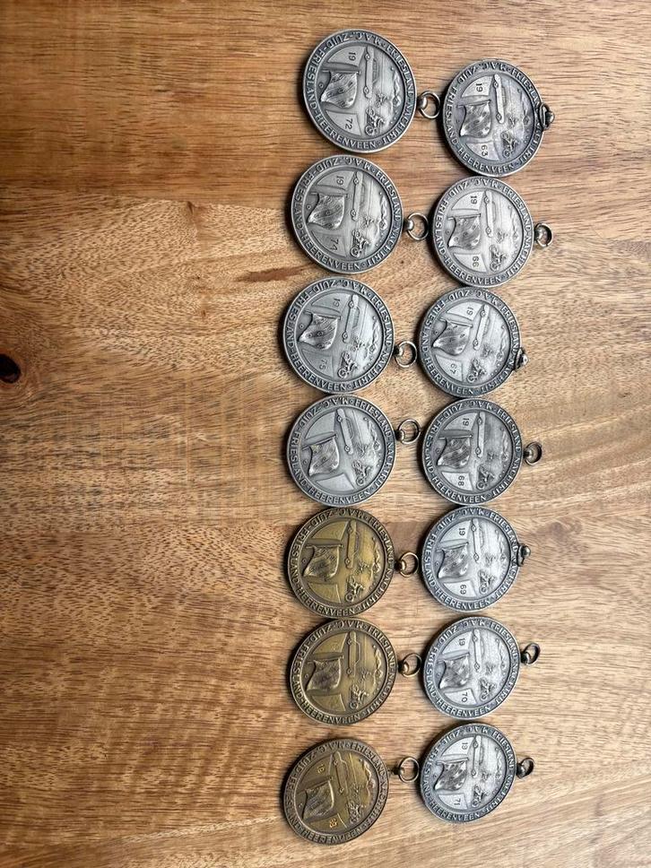 Friesland Nachtrit M.A.C. Zuid-Friesland Heerenveen medaille, Postzegels en Munten, Penningen en Medailles, Overige materialen