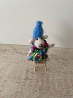 Vilt Muis met Muts en Sjaal, Ophalen of Verzenden, Nieuw, Decoratie