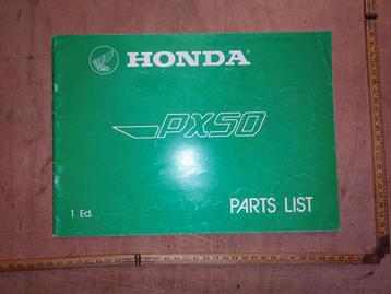 Honda Px50 onderdeel documentatie  beschikbaar voor biedingen