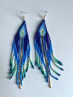 Lange oorbellen uit Ecuador NIEUW!, Hangers, Blauw, Nieuw, Ophalen of Verzenden