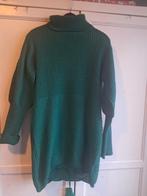 Lange groene coltrui/jurk maat L, Maat 38/40 (M), Ophalen of Verzenden, Zo goed als nieuw, Groen