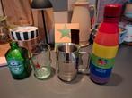 4x Heineken items glas, flesje, drinkfustbeker, bidon, Ophalen of Verzenden, Nieuw, Glas of Glazen, Heineken
