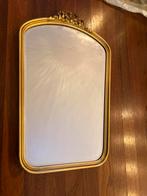 Spiegel frans antiek goudkleur circa 50x60 cm, Ophalen, Overige vormen