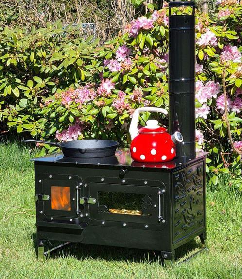 Camping kachel kamp soba houtkachel tentkachel ovenkachel, Caravans en Kamperen, Camper-accessoires, Zo goed als nieuw, Ophalen of Verzenden