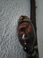 mooie antieke houten pijp met gravering van eland/hert, Verzenden, Gebruikt, Overige typen