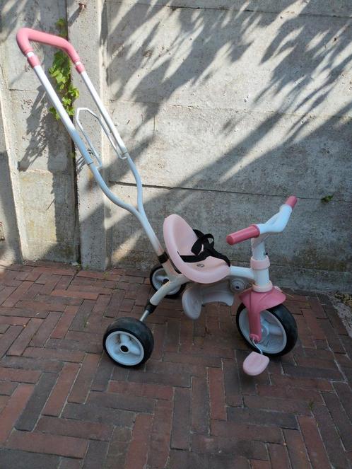 smoby driewieler roze, Fietsen en Brommers, Fietsen | Driewielers, Zo goed als nieuw, Duwstang, Ophalen