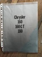 Chrysler 160 160GT 180 - Brochure uit 1970, Ophalen of Verzenden, Zo goed als nieuw, Overige merken, Chrysler