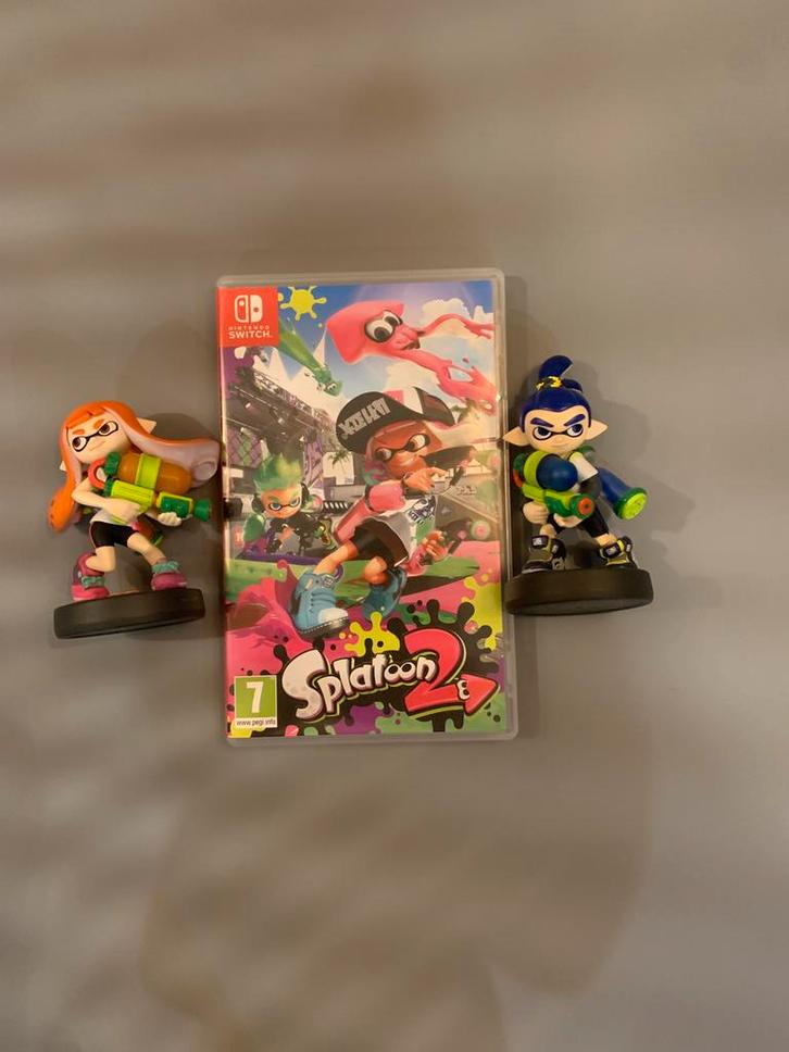 Combi Deal! Splatoon 2 + 2 amiibo’s!, Spelcomputers en Games, Games | Nintendo Switch, Zo goed als nieuw, 3 spelers of meer, Vanaf 7 jaar