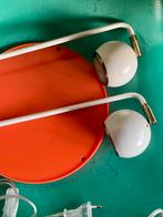 Retro eyeball muurlampen set wit bol space age zweeds design, Ophalen of Verzenden, Zo goed als nieuw, Metaal