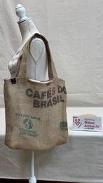 Schoudertas handgemaakt van gebruikte jute koffiezakken, Ophalen, Zo goed als nieuw, Zwart, Overige merken