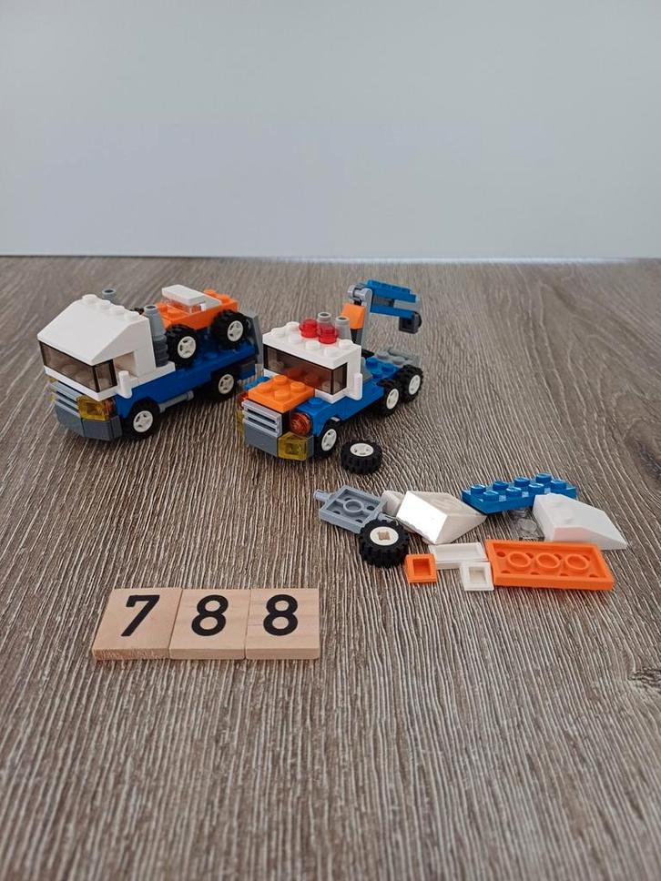 Lego Creator Vervoer Auto's 4838 2x, Kinderen en Baby's, Speelgoed | Duplo en Lego, Gebruikt, Lego, Losse stenen, Ophalen of Verzenden