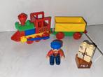 Duplo trein met wagon machinist en pakketjes, Gebruikt, Ophalen of Verzenden, Duplo, Duplo