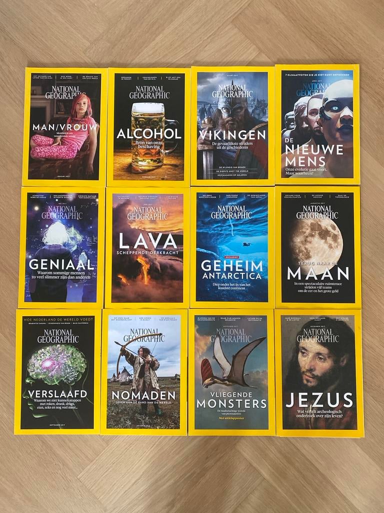 National Geographic Jaargang 2017 - Complete Collectie, Ophalen of Verzenden, Zo goed als nieuw, Wetenschap en Natuur