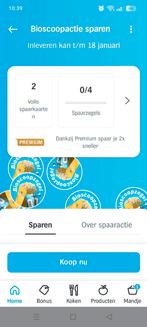 Ah bioscoop kaarten, Hobby en Vrije tijd, Spaarzegeltjes, Ophalen of Verzenden, Winkel, Super of Benzinepomp, Volle spaarkaart