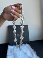 Prachtige luxe collier van platte Barokke parels Kobu Parels, Sieraden, Tassen en Uiterlijk, Kettingen, Ophalen of Verzenden, Zo goed als nieuw