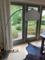 Witte Design retro booglamp in hoogte verstelbaar, Ophalen, Gebruikt, Jaren 70-80, Metaal