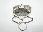 Zilveren beugeltasje met maliënkolder, Londen, 1915, Antiek en Kunst, Verzenden, Zilver