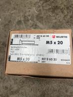 Wurth 5x20 torx bouten zwart 400 stuks, Ophalen of Verzenden, Zo goed als nieuw, Minder dan 50 mm, Bouten of Moeren