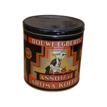 Vintage Douwe Egberts Koffiebewaarblik. (groot). beschikbaar voor biedingen