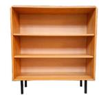 vintage boekenkast jaren 60 berken open kast wandkast, Met plank(en), Kolibrivintagehal@gmail.com, Gebruikt, 100 tot 150 cm