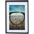 New York City usa Poster met Zwarte Lijst, Minder dan 50 cm, 50 tot 75 cm, Ophalen of Verzenden, Zo goed als nieuw