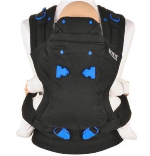 Draagzak Pao Papoose - Midnight Black, Kinderen en Baby's, Babydragers en Draagdoeken, Nieuw, Draagzak, Buik of Rug, Baby Björn