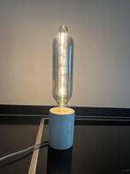 Tafellamp inclusief lamp, Ophalen of Verzenden, Zo goed als nieuw, Glas, 50 tot 75 cm