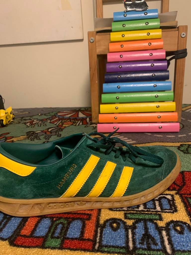 Adidas Hamburg Groen/Geel Schoenen, Kleding | Heren, Schoenen, Ophalen, Gedragen, Bruin, Sneakers of Gympen