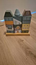 GRATIS! Houten Stapelblokken Huizen, Ophalen, Zo goed als nieuw, Overige merken