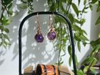Amethist hangers - Handgemaakt van koperdraad, Overige materialen, Hangers, Paars, Nieuw