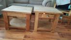 Teak salontafels, Huis en Inrichting, Tafels | Salontafels, Ophalen, 50 tot 100 cm, 50 tot 75 cm, 50 tot 100 cm