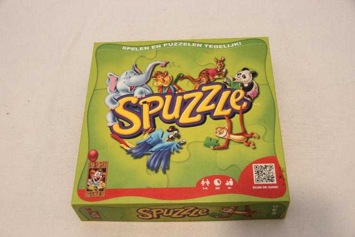 Spuzzle bordspel, Hobby en Vrije tijd, Gezelschapsspellen | Bordspellen, Zo goed als nieuw, Een of twee spelers, Drie of vier spelers
