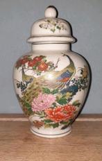 Mooie antieke Chinese 'gemberpot' vaas pauw en goud PRACHTIG, Antiek en Kunst, Ophalen of Verzenden