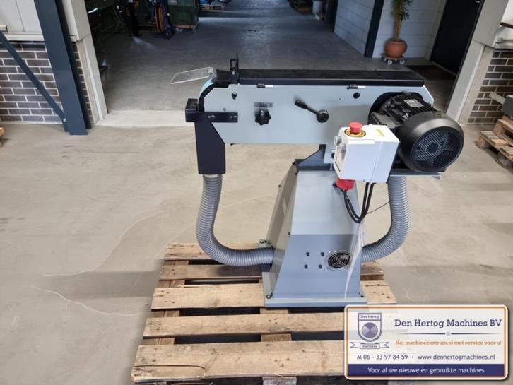 Bandslijpmachine met afzuiging 75x2000 Wisent BSMA75 400V, Doe-het-zelf en Verbouw, Gereedschap | Schuurmachines, Gebruikt, Bandschuurmachine