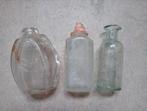Bodemvondsten 3 glazen flesjes, Antiek en Kunst, Antiek | Glas en Kristal, Ophalen of Verzenden