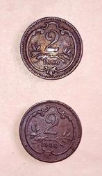 Oude 2 Kopeken Munten - 1899 & 1908, Ophalen of Verzenden, Vóór koninkrijk, Overige waardes, Losse munt