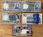 verzameling oude Nederlandse 10 gulden biljetten (5x), Ophalen, 10 gulden, Setje