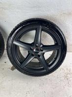 Volkswagen golf Caddy Audi winterset 8mm profiel 5x112 et 45, Niet ingevuld, 18 inch, Gebruikt, Banden en Velgen