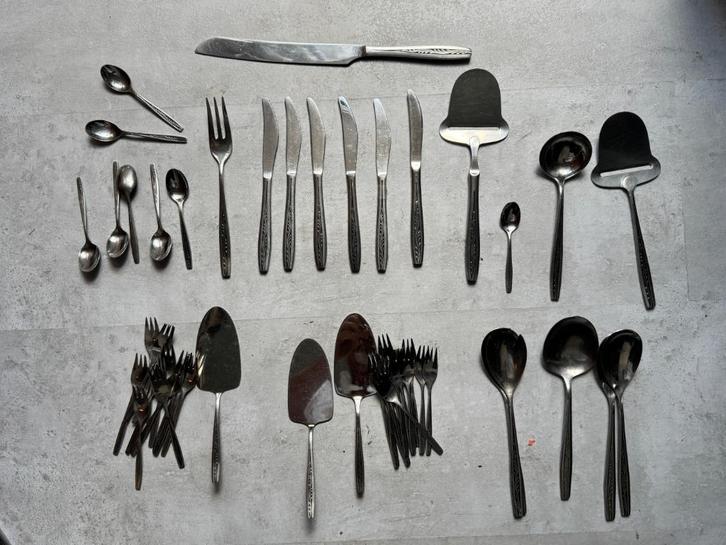 Opruiming: 51 delen Gero Zilmeta 521 'Takje', Antiek en Kunst, Antiek | Bestek, Ophalen of Verzenden