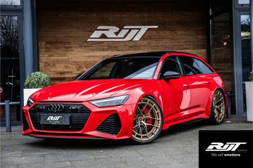 Audi RS6 4.0 V8 quattro *Dynamic Plus/Ceramic/HUD/Carbon/Pan, Auto's, Audi, Bedrijf, Te koop, RS6, 360° camera, 4x4, ABS, Achteruitrijcamera