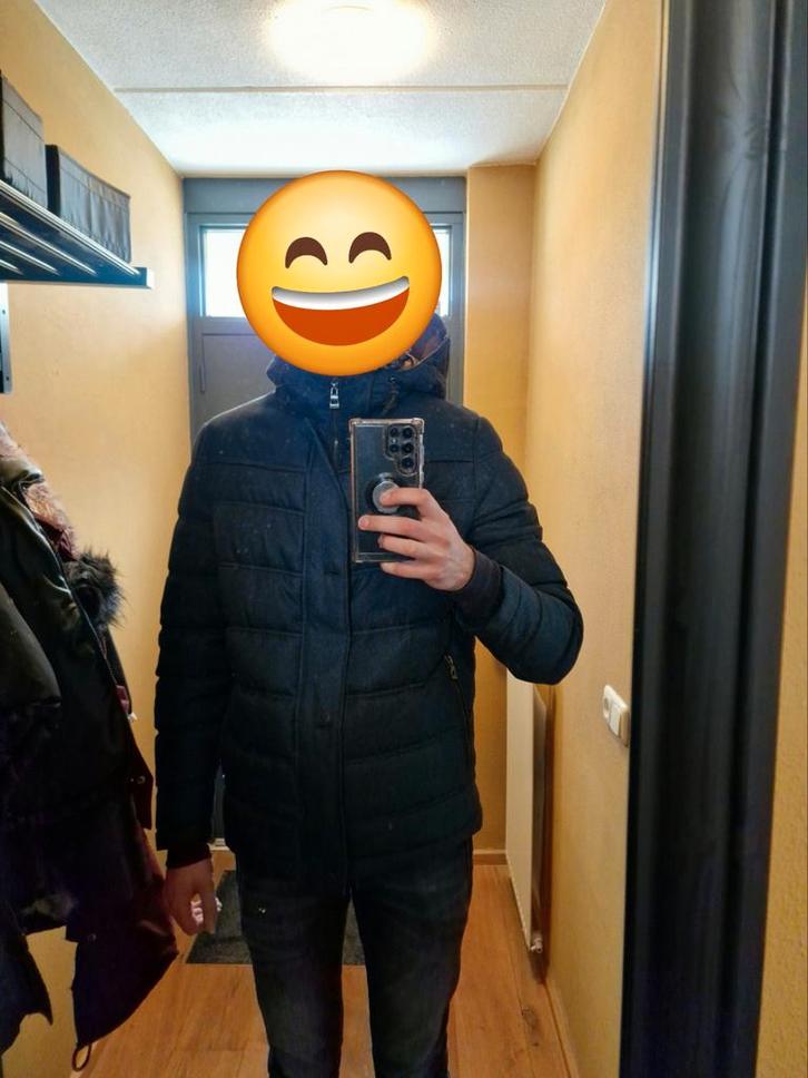 Bugatti TechWool winter herenjas, Kleding | Heren, Jassen | Winter, Zo goed als nieuw, Zwart, Ophalen of Verzenden