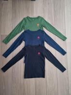 Vingino longsleeve shirt zwart blauw groen mt 116 zgan, Kinderen en Baby's, Kinderkleding | Maat 116, Jongen, Ophalen of Verzenden