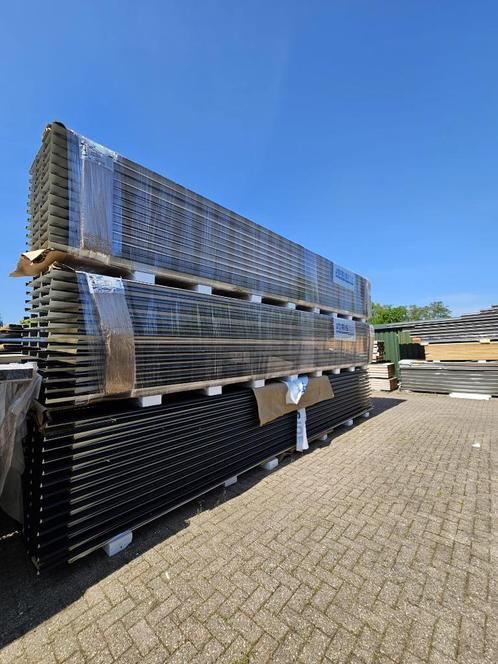 Restpartij b-keus sandwich dakpanelen zwart 40mm, Doe-het-zelf en Verbouw, Platen en Panelen, Zo goed als nieuw, Overige materialen