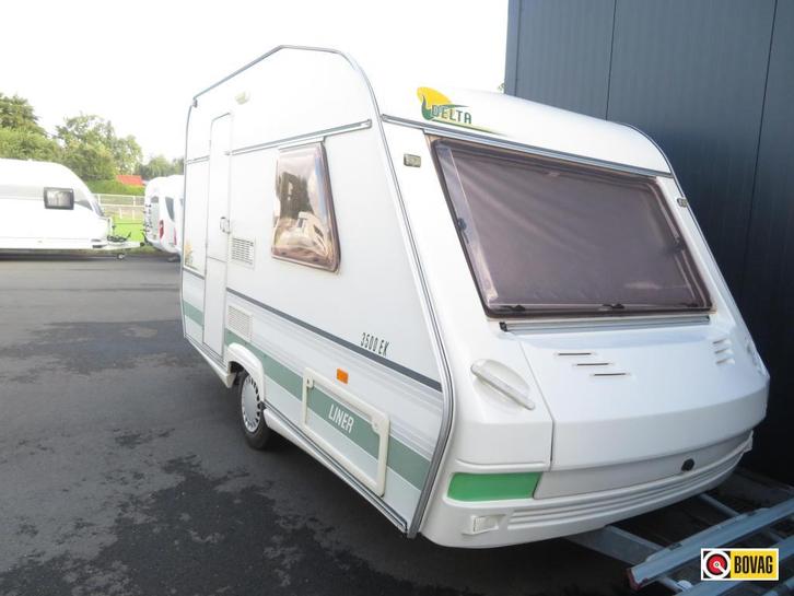 Delta Liner 3500 EK, Caravans en Kamperen, Caravans, tot en met 2, 500 - 750 kg, Standaardzit, Delta, Dwarsbed, Overige typen