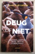 Deug of niet Deugden, emoties, brein, zelf en samenleving, Boeken, Bart Nooteboom, Verzenden, Maatschappij en Samenleving, Zo goed als nieuw