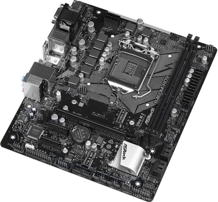 Asrock B460M-HDV Micro-ATX LGA1200, Computers en Software, Moederborden, Zo goed als nieuw, Intel, DDR4, Ophalen of Verzenden