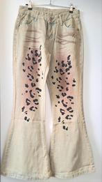 Flared jeans, stretch, panterprint, maat XL NIEUW, Kleding | Dames, Broeken en Pantalons, Ophalen of Verzenden, Nieuw, Maat 46/48 (XL) of groter